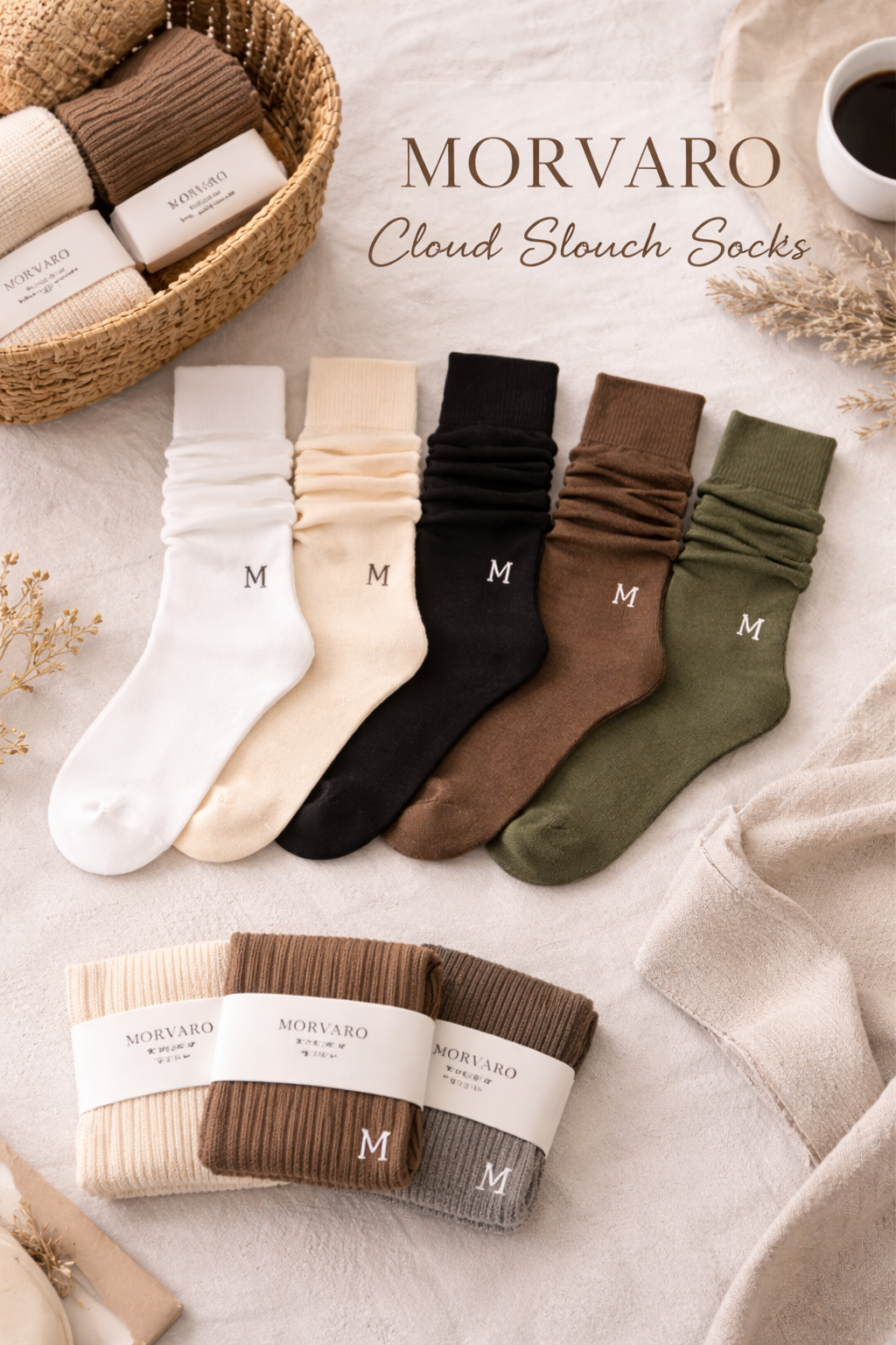 Morvaro Cloud Slouch Socks