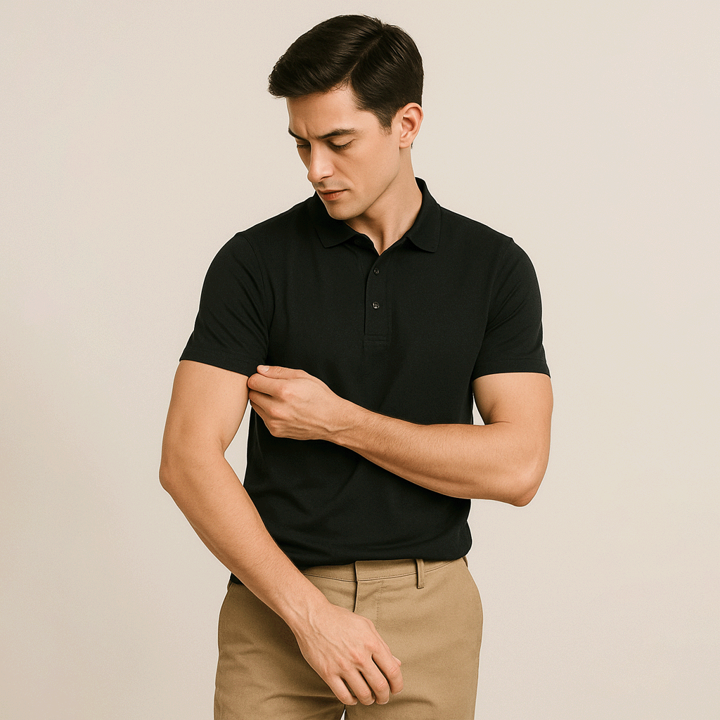 Conjunto - 2 Camisas Polo Seda Gelo