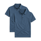 Conjunto - 2 Camisas Polo Seda Gelo