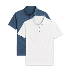 Conjunto - 2 Camisas Polo Seda Gelo