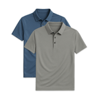 Conjunto - 2 Camisas Polo Seda Gelo