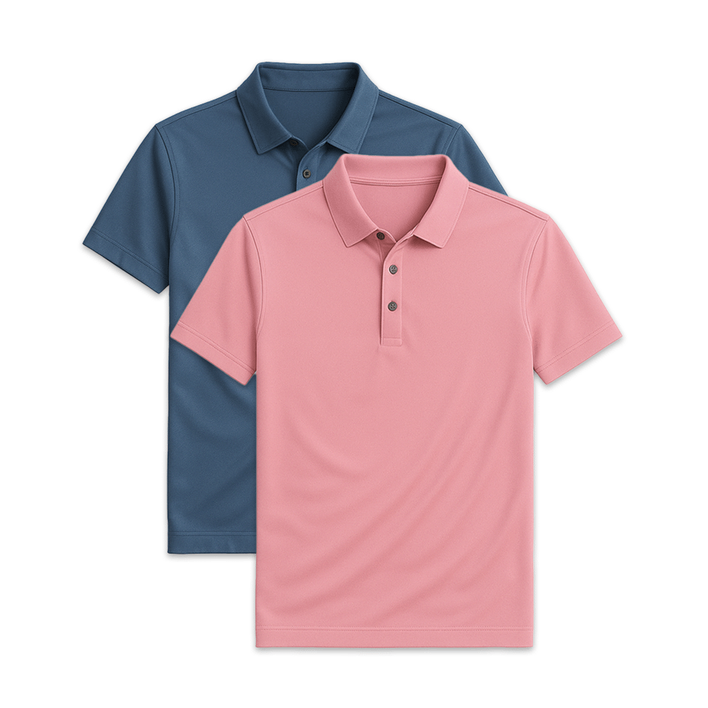 Conjunto - 2 Camisas Polo Seda Gelo
