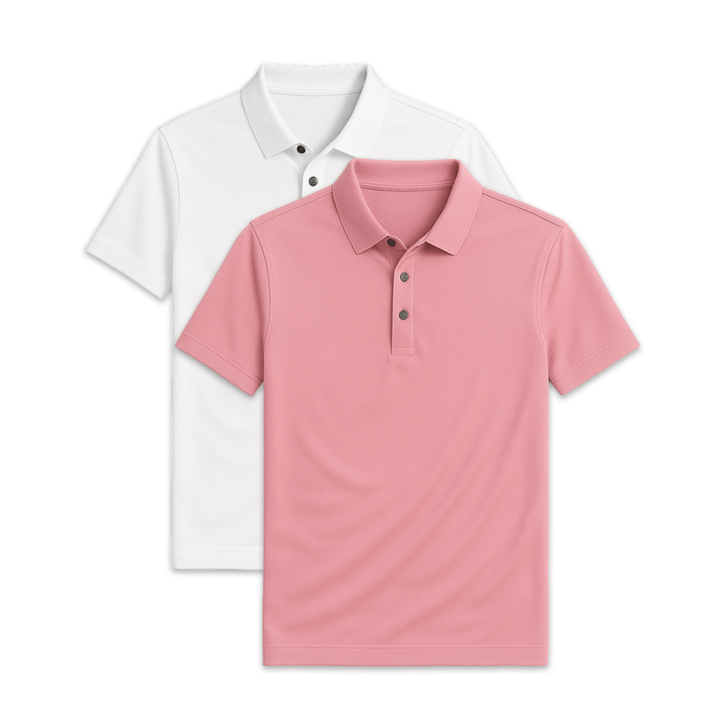 Conjunto - 2 Camisas Polo Seda Gelo