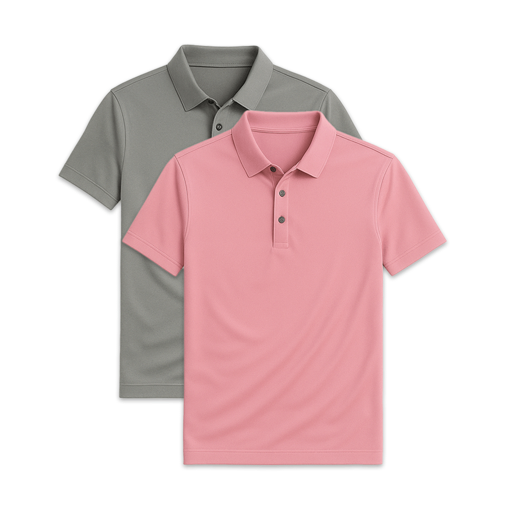 Conjunto - 2 Camisas Polo Seda Gelo