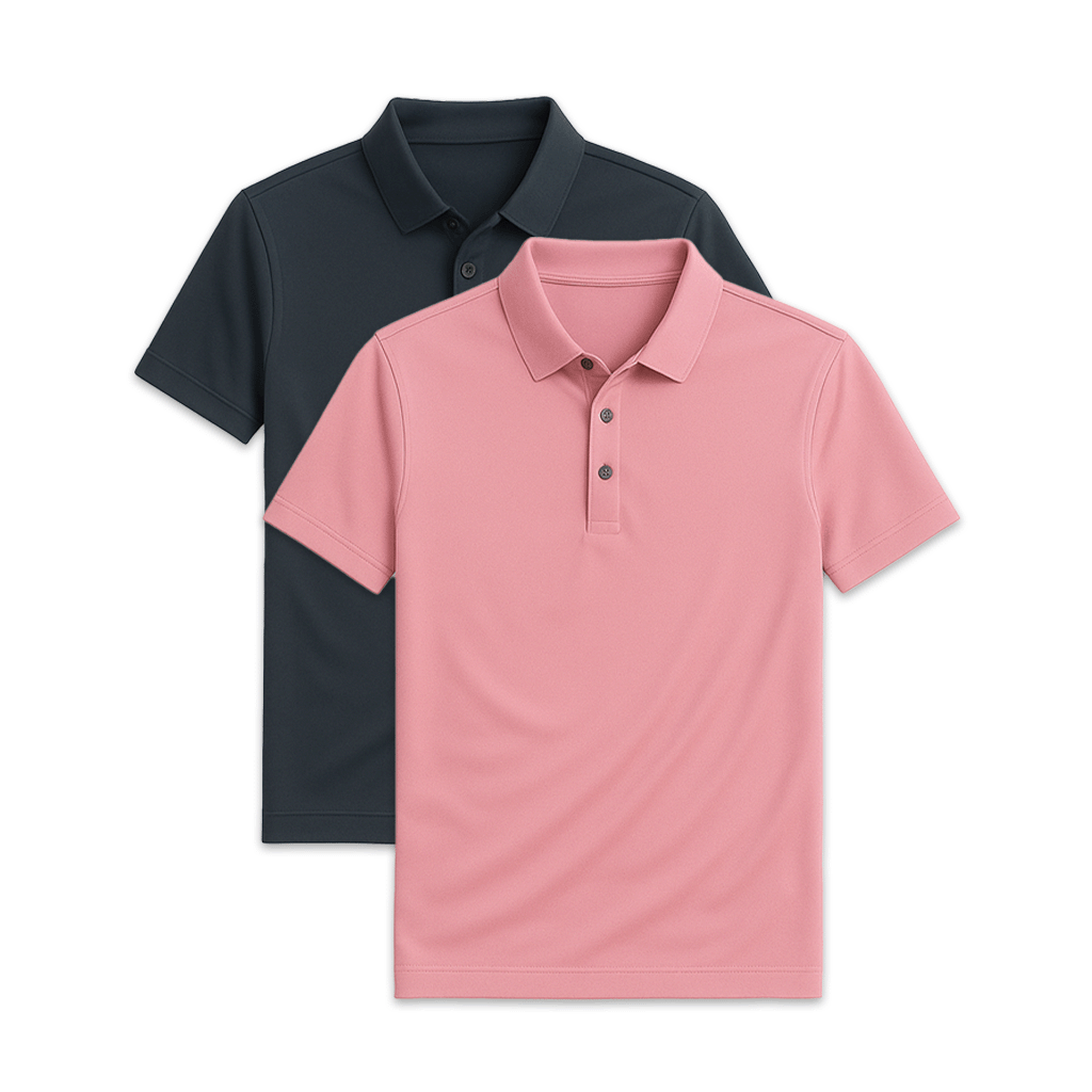 Conjunto - 2 Camisas Polo Seda Gelo